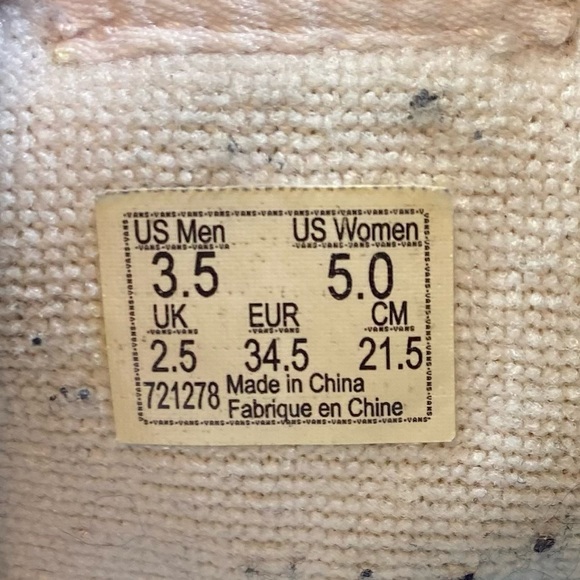 Vans burgundy sk8 hi womens size 5 - Picture 6 of 6